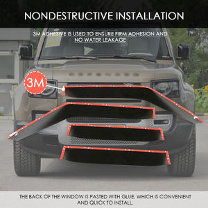 4 pièces Pare-soleil de fenêtre, déflecteurs de pluie, pare-soleil pour Land Rover <span class=keywords><strong>Defender</strong></span> 110 130 2020 Accessoires de voiture - Product Image 3