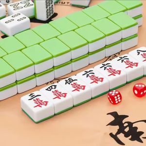 Juego de Mahjong Americano Wizard Oz de Acrílico de Lujo, Moderno, Verde Esmeralda, Grabado Personalizado, 4 Capas, Duradero, Ecológico y Portátil - Product Image 5