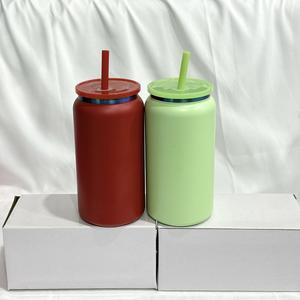 Novo 16oz <span class=keywords><strong>Rainbow</strong></span> Plate Powder Coat Copo Copo De Aço Inoxidável Colorido <span class=keywords><strong>Rainbow</strong></span> Plate Cup - Product Image 2