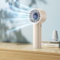 Nouveau ventilateur de poche mini portable Anfuyou Factory 2026, tendance, à forte puissance, haute vitesse, avec affichage numérique de la batterie et moteur sans balais, en promotion