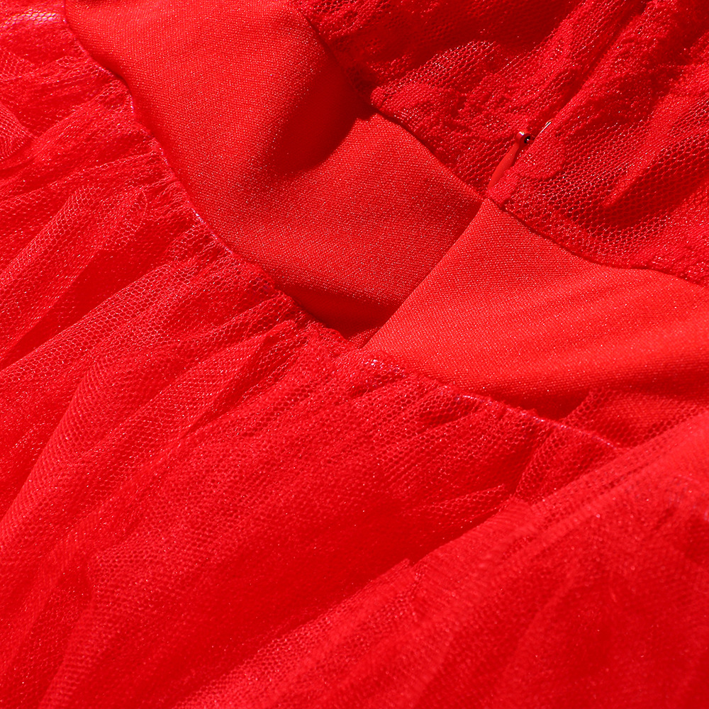 Woman Dress Sexy Lace Flower Fashion Vestido Women Dress 2022 Lady Party See-through Tulle Evening Dresses