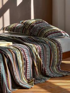 Couverture en coton 100% à franges personnalisable en gros, fabrication directe, motif <span class=keywords><strong>classique</strong></span> à carreaux vert rayé pour hôtel - Product Image 6