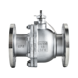Vanne à boisseau sphérique pneumatique robuste en acier inoxydable 316/304 à plateforme haute avec bride Q41F-16P pour l'eau, structure OEM Q41F-16P - Product Image 4