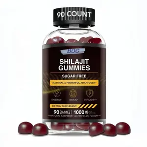 Oem/Odm Shiljiat Hars Gummies Supplementen Pure Halal Shilajit Gummies Met Zwarte Zaadolie