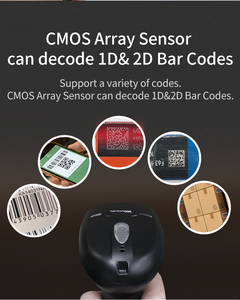 Lecteur de codes-barres USB sans fil 2D pour supermarché, scanner de codes-barres portable pour la vérification des billets - Product Image 5