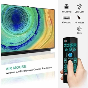 Mx3 Đầy Màu Sắc Backlit Air Chuột 7 Màu Sắc Backlit <span class=keywords><strong>Mini</strong></span> Bàn Phím Tiếng Ả Rập Tiếng Anh Nga Phiên Bản Thông Minh Phổ Điều Khiển Từ Xa - Product Image 2