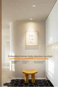 Embedded Anti Glare Human Body Sensing Spotlight 7W Infrared <b>Light</b> Sensing Night <b>Light</b> Hotel Corridor Aisle Sensor Downlight - Product Image 2