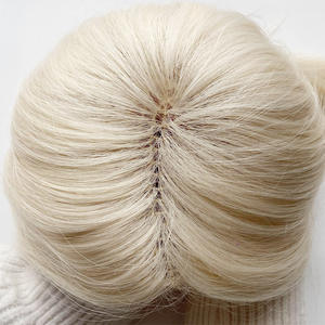 물고기 그물 토퍼 마이크로 라인 토퍼 여성용 통기성 가발 레이스 물고기 그물 헤어 피스 - Product Image 2