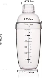 Plastica Shake Cup con scala Bubble Tea attrezzature <span class=keywords><strong>Bar</strong></span> di misurazione di agitazione tazza di grande capacità Shaker per Bubble Tea <span class=keywords><strong>Bar</strong></span> strumenti - Product Image 2