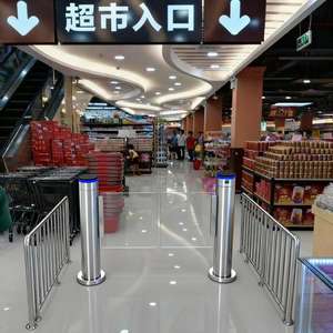 Özelleştirilebilir silindirik otomatik gişe geçiş kapısı-süpermarket, sergi salonu, spor salonu ve topluluk için çok modlu erişim kontrolü, düşük MOQ - Product Image 1