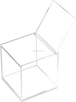 Boîte de rangement personnalisée en acrylique transparent pour capsules de café, sachets de thé, bonbons, distributeur, organisateur de bureau, anti-poussière, durable