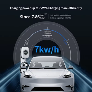 スマートポータブル7KW EV充電器 タイプ2/GB/T 32A アプリ制御、RFIDカード、電気自動車用家庭用充電ステーション付き - Product Image 3
