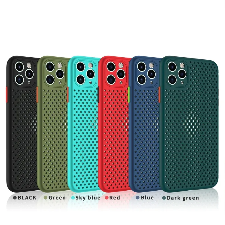 Cooling Breathing Phone Case For iPhone X XS XR Slim Plastic Case with Heat dissipation function For iPhone 8 Plus Cover