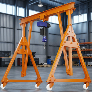 Grúa pórtico móvil mini de 500 kg, 1000 kg, 2000 kg, equipo de elevación portátil para taller pequeño, grúa pórtico móvil mini en venta - Product Image 1