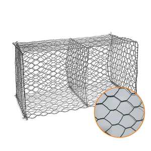 Boîte à écran tissée hexagonale en métal fort panier planteur sac corde <span class=keywords><strong>Grillage</strong></span> PVC enduit Gabion fil clôture rouleau treillis métallique en fer - Product Image 1