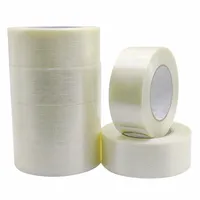 Ruban de cerclage en caoutchouc acrylique double face imperméable renforcé de fibres, 5,5 mil, 2 po x 60 yds, usage industriel intensif, vente en gros