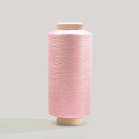 Fil à tricoter DTY 100% polyester coloré en gros, teint en masse, pour vêtements et textiles de maison