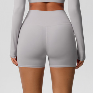 Shorts de Yoga de Cintura Alta con Efecto Levanta Glúteos para Mujer, con Bolsillo para Teléfono Móvil, Ajuste Delgado, Elásticos, para Entrenamiento Deportivo y Ropa Deportiva Activa - Product Image 6