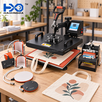 Presse à Chaud Manuelle Électrique 8-en-1 29x38cm pour Sublimation – Imprimante de Transfert pour T-shirts, Mugs, Casquettes, Assiettes, Tapis de Souris