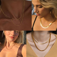 Expédition rapide en stock, collier chaîne cubaine, plusieurs tailles 3/5/7 mm, 45-70 cm, acier inoxydable imperméable, vente en gros, chaîne pour hommes et femmes