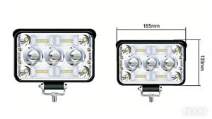 Phare de travail <span class=keywords><strong>LED</strong></span> laser bicolore 12-80V, projecteur <span class=keywords><strong>longue</strong></span> <span class=keywords><strong>portée</strong></span> 500M, faisceau blanc <span class=keywords><strong>et</strong></span> jaune, feu <span class=keywords><strong>antibrouillard</strong></span> tout-terrain pour camion, VTT, SUV - Product Image 3