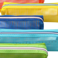 Ensemble cadeau de papeterie : Trousse à crayons colorée en gel-mesh, petite pochette pour pointillisme, accessoires pour kit de bricolage, trousse à crayons