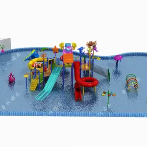 Scivoli per piscine parco in fibra di vetro per attrezzature per giochi d'acqua per bambini e adulti