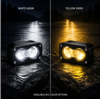 Feu arrière LED à double lentille Baja Chase Light alimenté par batterie 1000LM avec clignotant stroboscopique pour moto tout-terrain Surron et vélo électrique IP67
