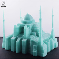 Modèle architectural en métal CNC imprimé en 3D