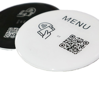 Individuelle Menü-NFC-Karte aus PVC, programmierbar, 13,56 MHz, Tap-Karte mit individuellem Logo und QR-Code-Druck