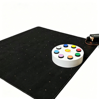 Tapis en fibre optique avec moteur d'éclairage LED blanc chaud 2700K, indice de protection IP20, tapis de sol sensoriel dimmable