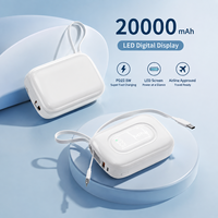 Nouvelle Offre 2026 : Batterie Externe 20000mAh avec Affichage LED Numérique, Charge Rapide PD22.5W, Chargeur Portable pour Smartphone (OEM/ODM)