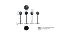 Caméra de jeu noire 1080P Full HD, mini caméra de streaming en métal pour les appels vidéo