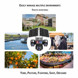 12MP 10X Zoom CCTV Sistema Cámara Seguridad Detección de movimiento Seguimiento automático Red Seguridad Cámara solar - Product Image 5