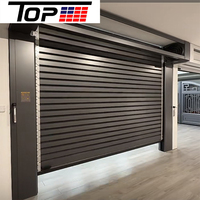 Porte à enroulement en acier robuste à commande manuelle pour applications commerciales, de stockage et de garage