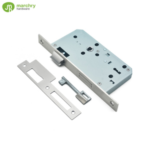 Chất lượng cao không-xi lanh khóa cửa và phím đầy đủ 304 thép không gỉ 6072 Lỗ mộng khóa cửa - Product Image 2