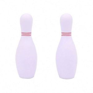 Balle anti-stress en forme de boule de bowling en PU avec logo personnalisé, jouet de relaxation à rebond lent, cadeau promotionnel d'entreprise avec logo - Product Image 1