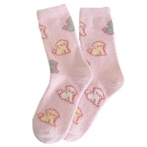 Chaussettes roses pour filles - Chaussettes mi-mollet avec rembourrage épais pour plus de <span class=keywords><strong>chaleur</strong></span> et d'isolation supplémentaire - Product Image 3