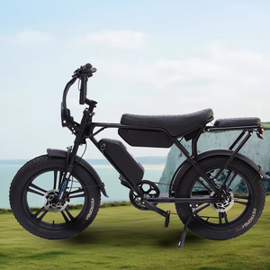 Vélo de montagne électrique sans balais à moteur de moyeu arrière à double batterie-Longue distance tout-terrain City Commuter avec pneus larges et 7 vitesses - Product Image 1