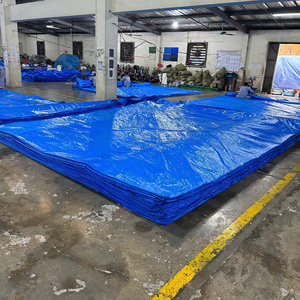 Heavy Duty <b>Blue</b> Waterproof Tarpaulin High Durability Large Capacity Roll with Color Options Size Options for Fish <b>Pond</b> <b>Liner</b> - Product Image 6