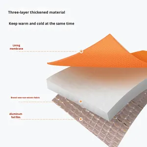 Sacs d'emballage isothermes jetables en aluminium de qualité alimentaire personnalisés avec logo imprimé, sacs fourre-tout auto-scellants pour la restauration - Product Image 3