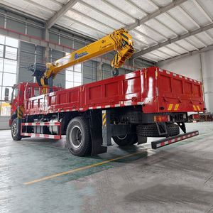 Camion-grue Shacman 4x2, 240 CV, 10 tonnes, flèche à 5 sections, véhicule de levage et de transport de matériaux de construction pour l'aménagement paysager municipal - Product Image 5