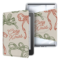 Casing E-reader Pintar Desain Kustom Grosir untuk Kindle Paperwhite Generasi ke-11, Pemisahan Magnetik PU + Transparan