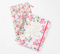 Journal de prière en spirale A5 Broché à couverture rigide Fermeture à bande élastique Conception libre Utilisation de cadeaux d'affaires Disponible Style imprimé