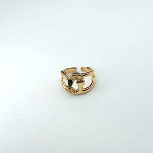 Fashion Modern Unisex <b>Rings</b> PVD Gold Plated 316L Stainless Steel Sustainable Resistant Design Gift - Product Image 1