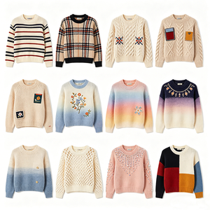 Maglione da <span class=keywords><strong>Donna</strong></span> 100% Cotone 2026, Pullover Primaverile, Abbigliamento <span class=keywords><strong>in</strong></span> <span class=keywords><strong>Maglia</strong></span> Personalizzato con Logo, Vendita all'Ingrosso - Product Image 1