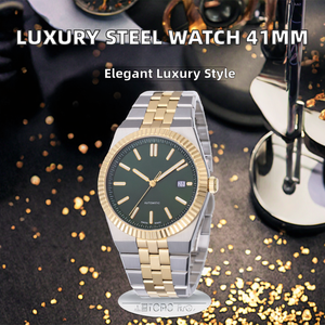 Orologio Meccanico di Lusso di Alta Qualità 41mm CleanF Acciaio 904L Movimento 3235 Impermeabile 126333 Luminoso Bicolore Oro Nero - Product Image 2