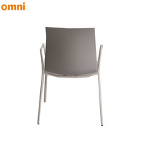 Chaise de bureau moderne avec pieds et bras en métal Chaise de formation en plastique PP