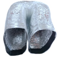 Conduit de papier d'aluminium Ventilation de cuisine Conduit flexible rectangulaire en aluminium