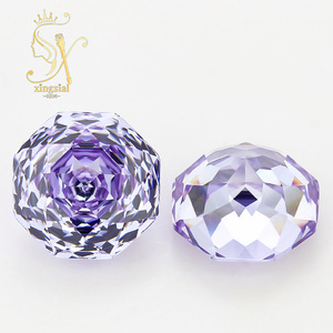 5A Batu Permata Zirkon Berkualitas Tinggi Potongan Mesin untuk Pembuatan Perhiasan Bentuk Mawar Milenium Berwarna Biru Lavender <span class=keywords><strong>Cubic</strong></span> <span class=keywords><strong>Zirconia</strong></span> - Product Image 1
